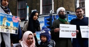 تظاهرة لندن مسلمين