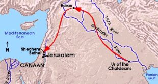 خريطة هجرة إبراهيم